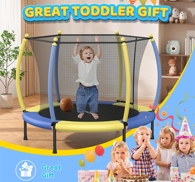 Training Net Mini - Pumpkin Shaped PVC Foam Mini Trampoline
