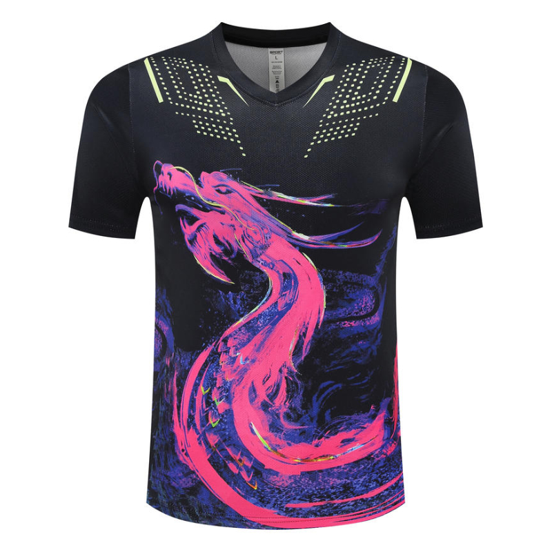 Dragon Men's Table Tennis T-Sh - مراجعة Badminton Wallpaper وسعره