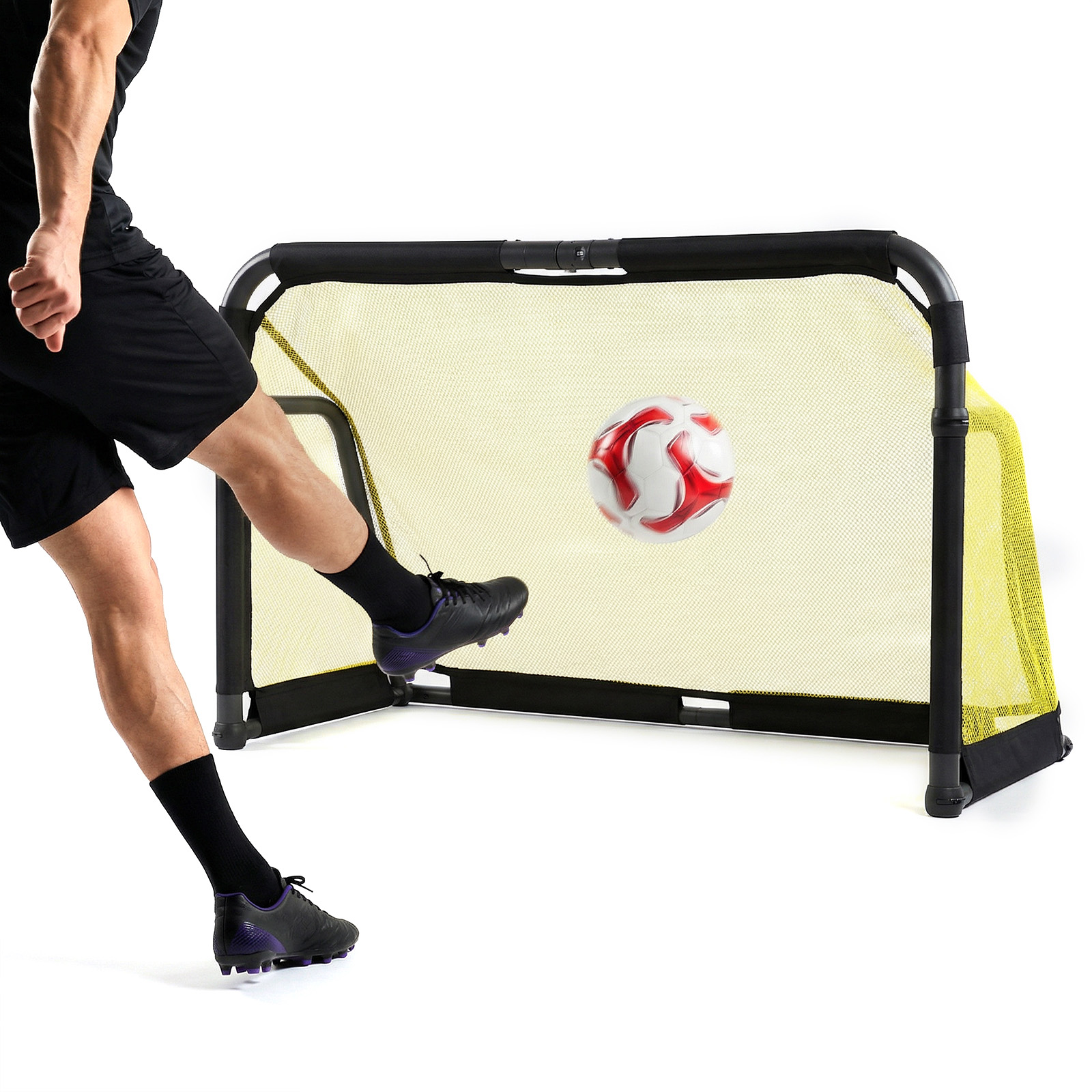 Portable Football Rebounder Ne - مراجعة Training Net Mini وسعره
