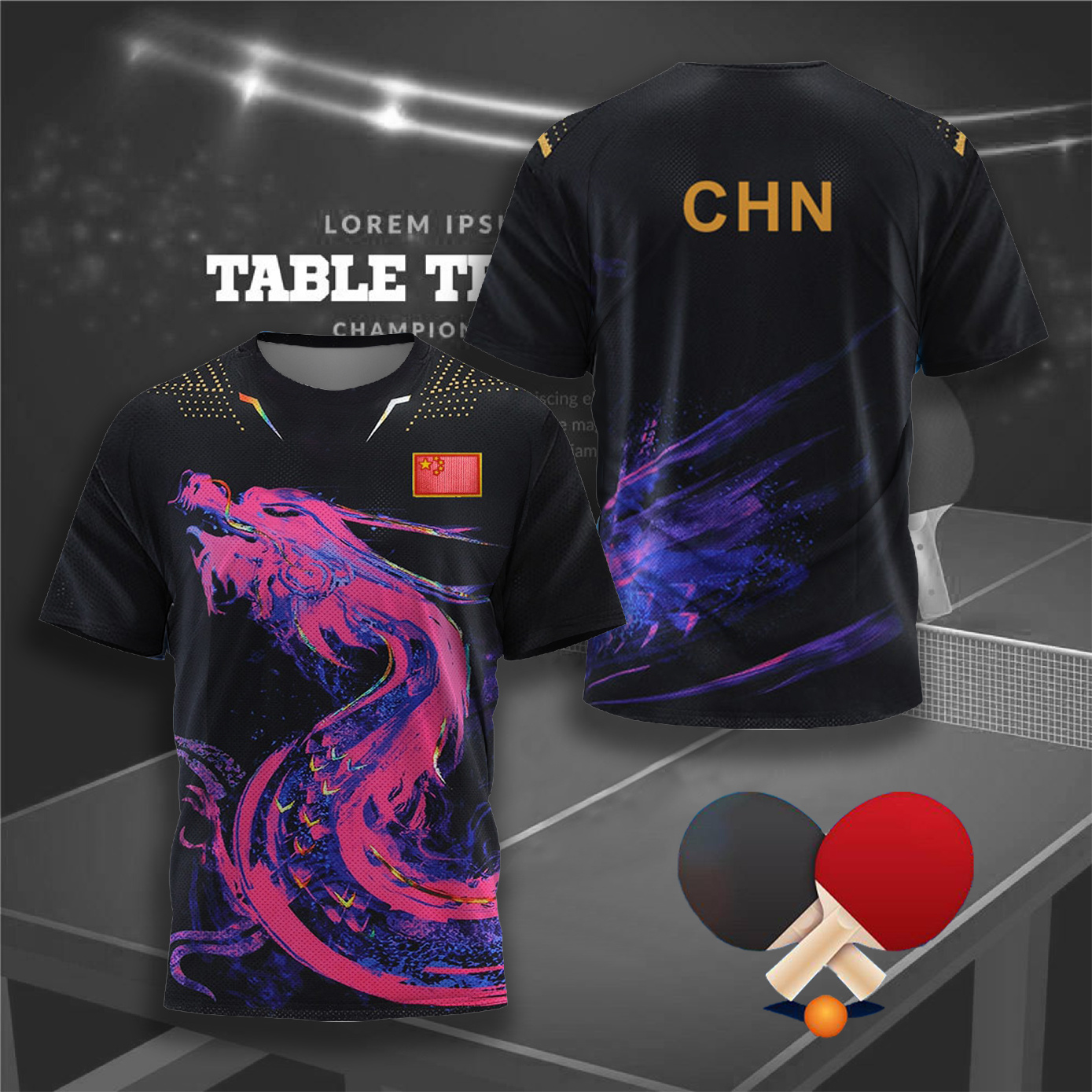 CHINA Dragon Table Tennis Grap - مراجعة Badminton Wallpaper وسعره