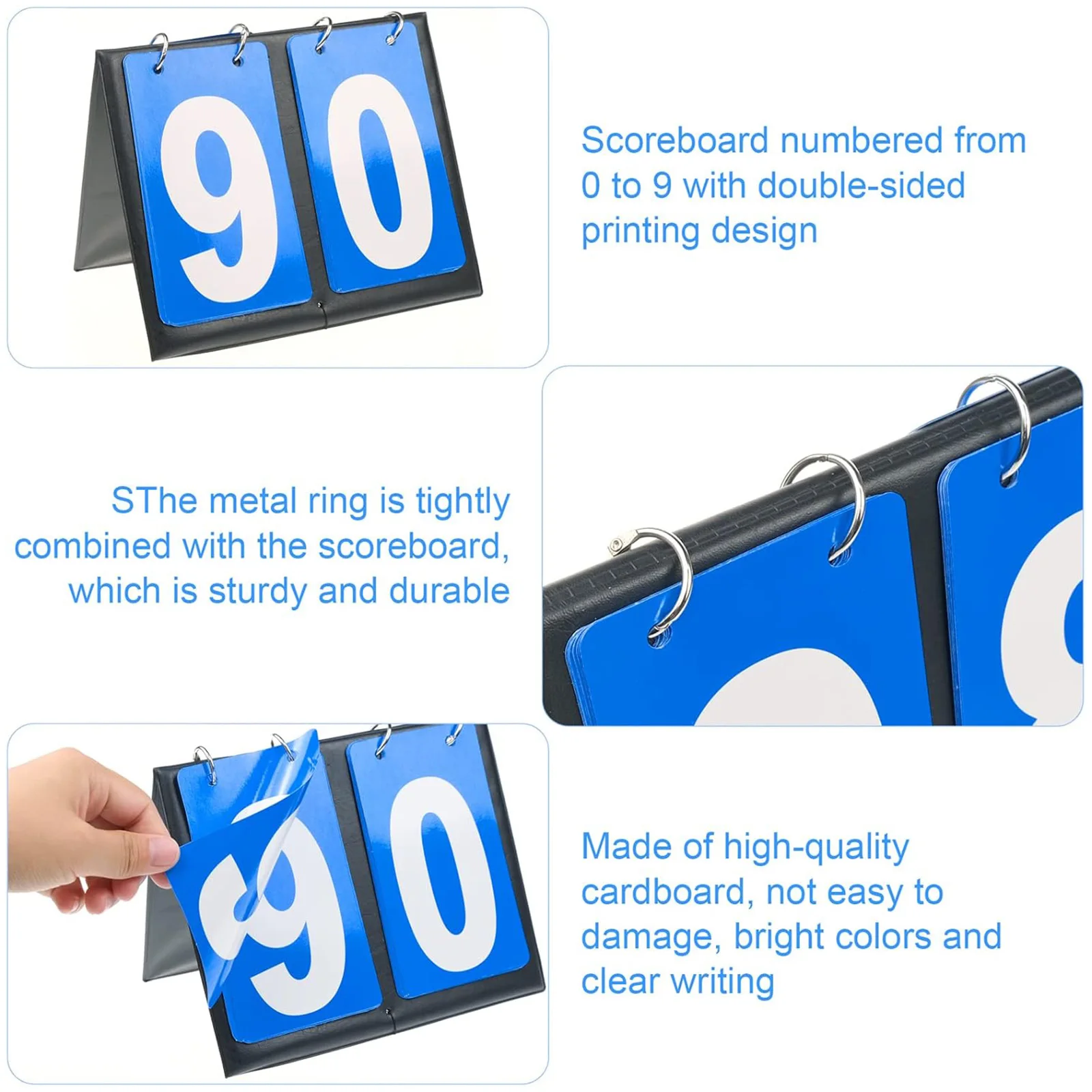 2 Pcs Scoreboard Flipper - 2 D - مراجعة Badminton Score وسعره